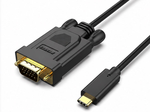 BENFEI USB-C to VGA Cable 6FT – Thunderbolt 3/4 Compatible | 1080P Full HD