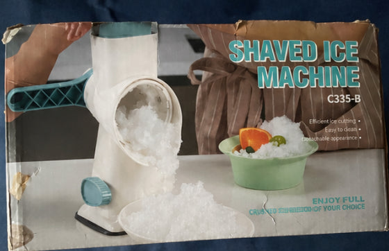 Manual Rotary Shaved Ice Machine with Hand Crank – Snow Cone & Ice Crusher Maker