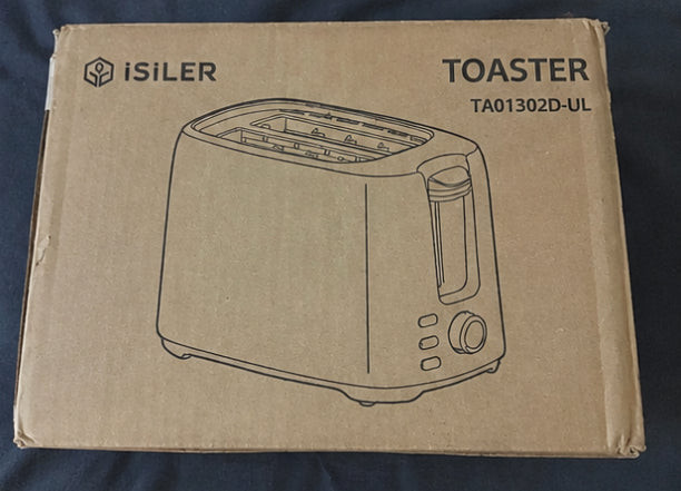 iSiLER 2-Slice Toaster with 7 Shade Settings & Removable Crumb Tray