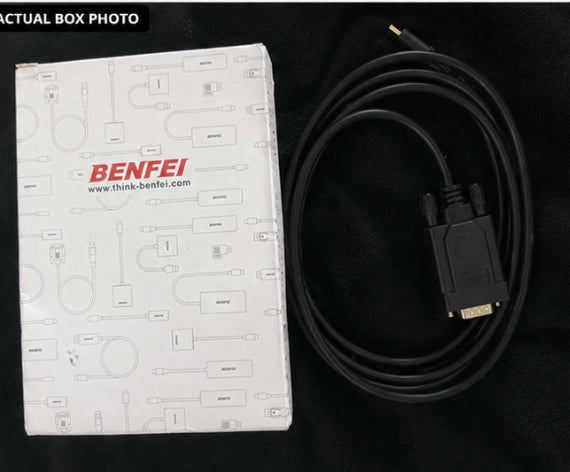 BENFEI USB-C to VGA Cable 6FT – Thunderbolt 3/4 Compatible | 1080P Full HD